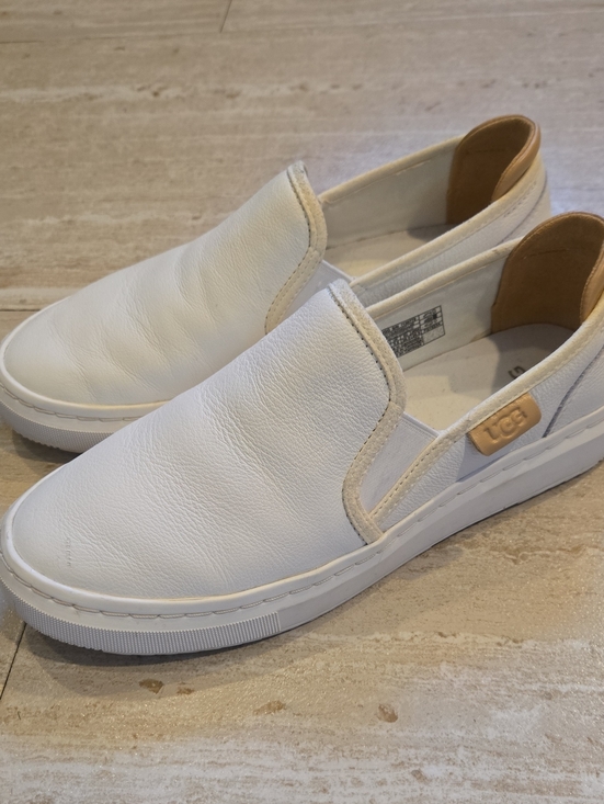 UGG Shoes - UGG White Slip-On Loafers